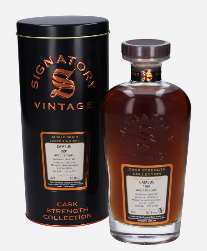 Cambus – 1991 28 Year Old Signatory Vintage Scotch Whisky Co. Cask Strength Collection