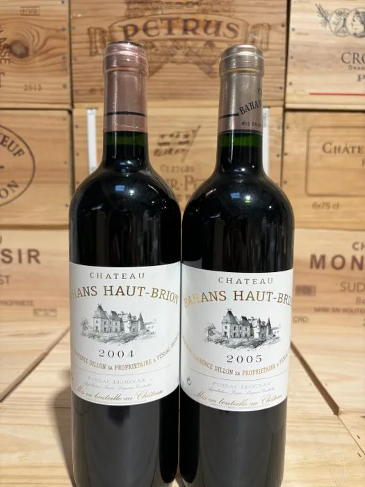2005 & 2004 Château Bahans Haut Brion, 2nd wine of Ch. Haut Brion - Pessac-Léognan - 2 Bottles (0.75L)
