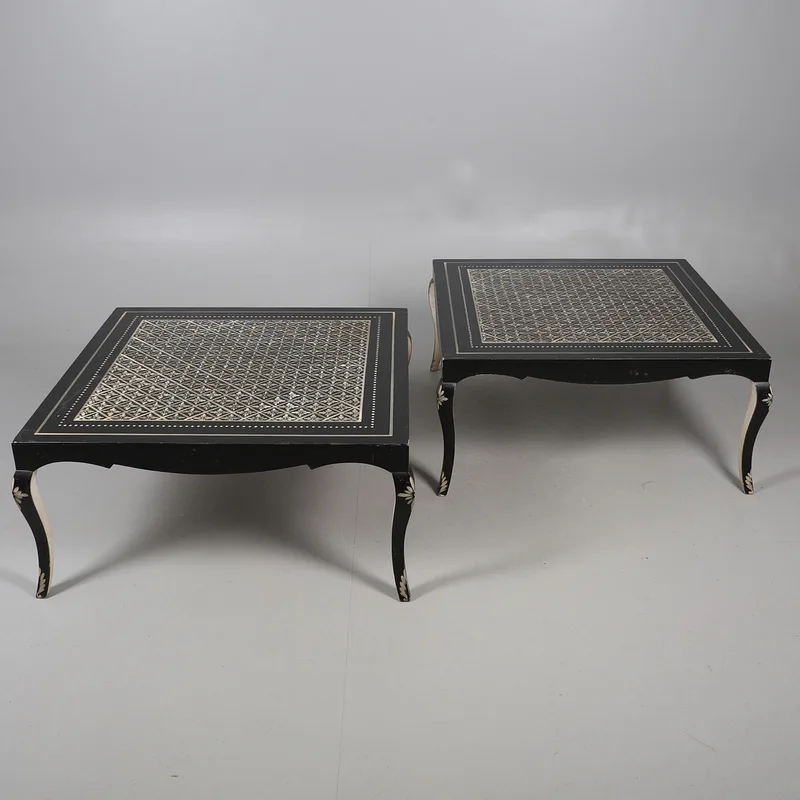 A Pair of Oka Style Low Tables