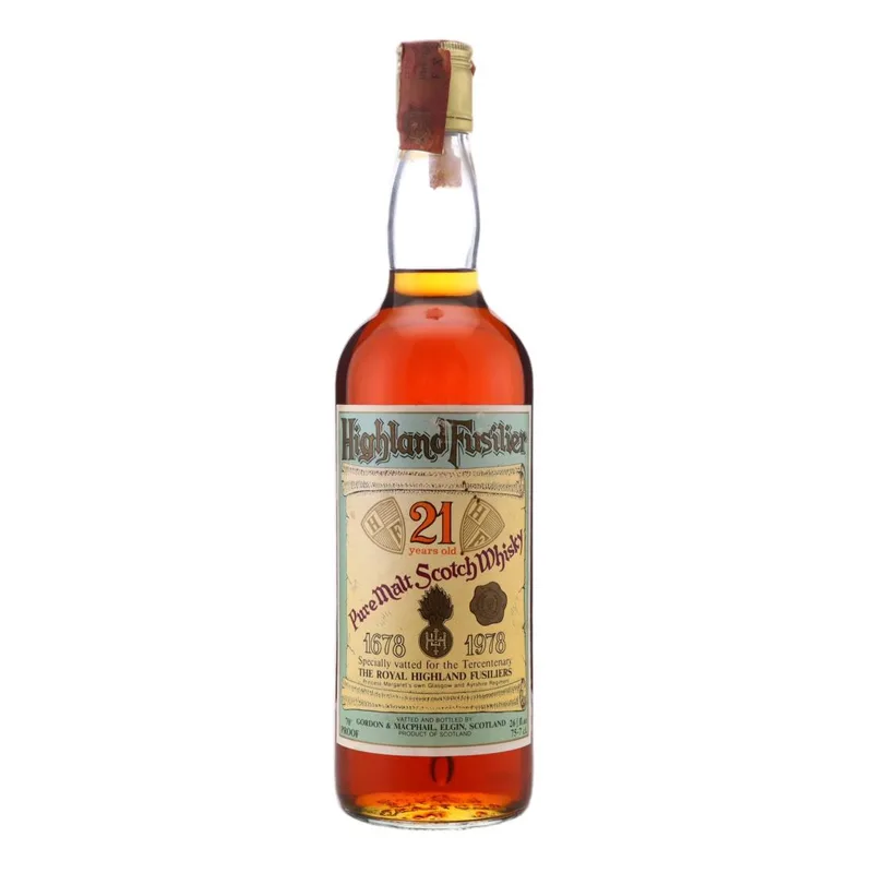 Highland Fusilier Remember Series 21 Year Old Pure Malt - Tercentenary (26 2/3 fl oz, 70.00%)