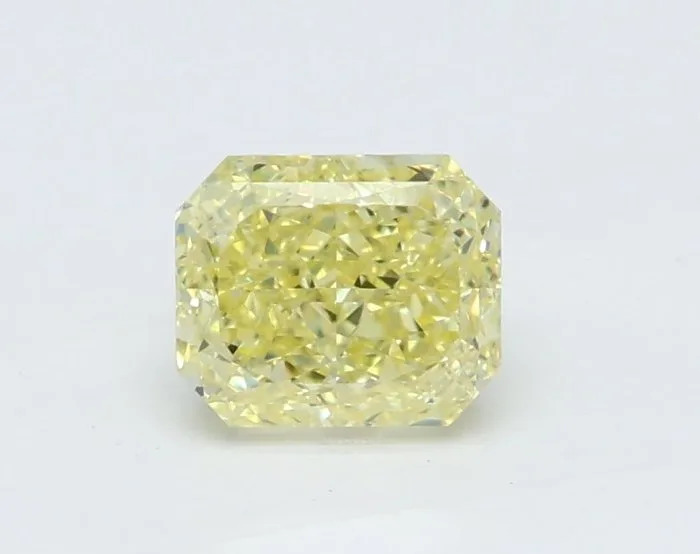 1 pcs Diamond (Natural coloured) - 0.51 ct - Rectangle - Fancy Yellow - VS2 - Gemological Institute of America (GIA)