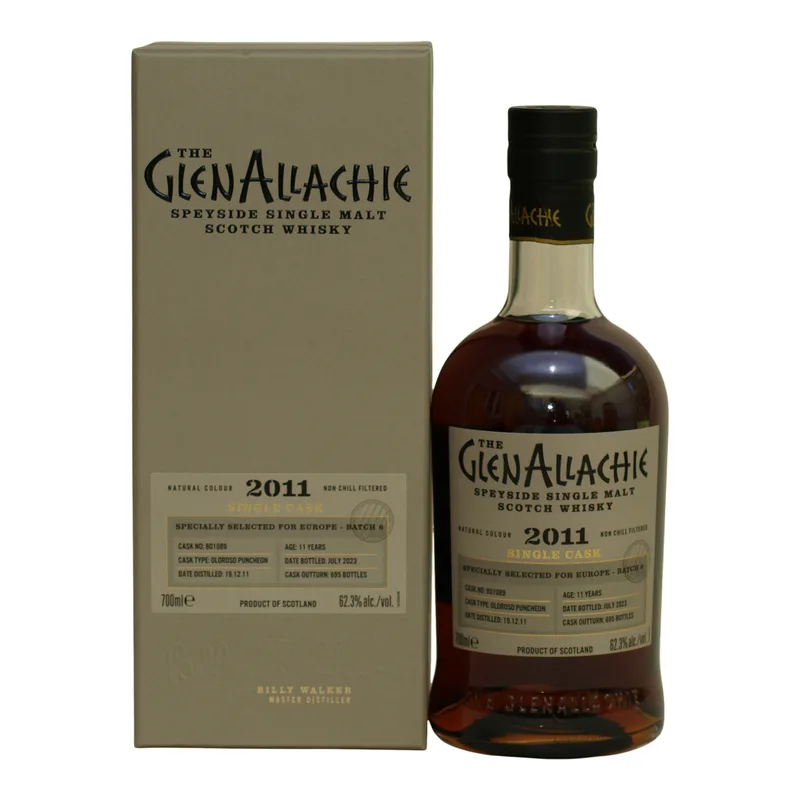 Glenallachie – 2011/2023 11 Year Old Oloroso Puncheon Europe Batch 6 (70cl, 62.3%)