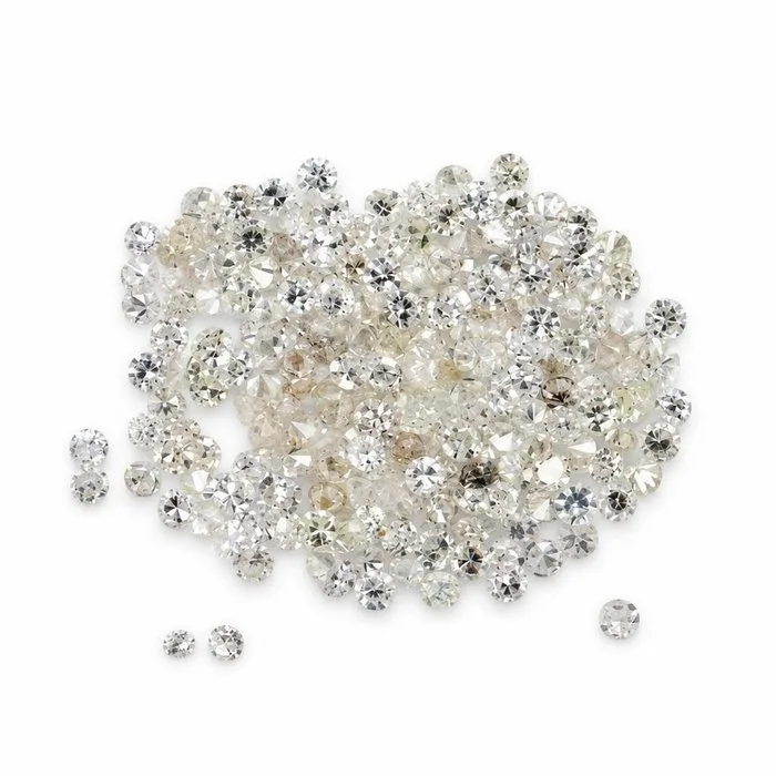 199 pcs Diamond (Natural) - 1.02 ct - Round - VVS1, VVS2, I2 - Antwerp Laboratory for Gemstone Testing (ALGT) - Single cut