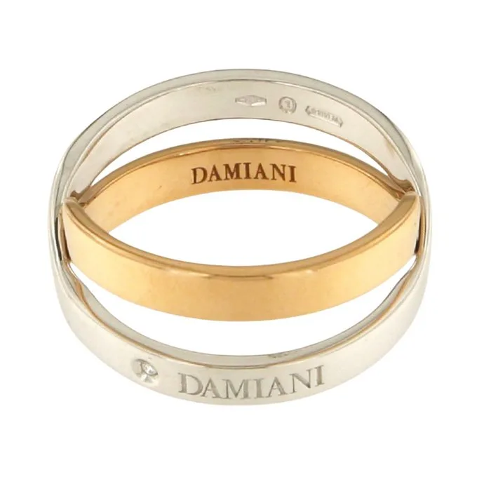 Damiani - Ring - 18 kt. Rose gold, White gold Diamond (Natural)
