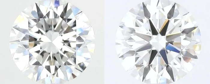 2 pcs Diamond (Natural) - 0.61 ct - Round - E - VVS2 - HRD Antwerp - *Matching Pair* *VG EX*