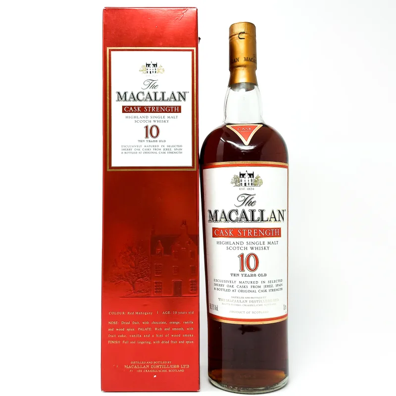 Macallan 10 Year Old Cask Strength (1L, 58.1%)