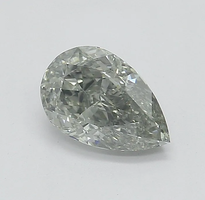 1 pcs Diamond (Natural coloured) - 0.53 ct - Pear - Fancy Grey - SI1 - Gemological Institute of America (GIA) - Fancy Gray GIA