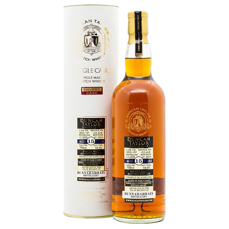 Duncan Taylor Bunnahabhain Aged 15 Years 2008/2024 Cask 38551197 (70cl, 54.4%)