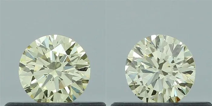2 pcs Diamond (Natural) - 0.50 ct - Round - VS1, SI2 - Gemological Institute of America (GIA)