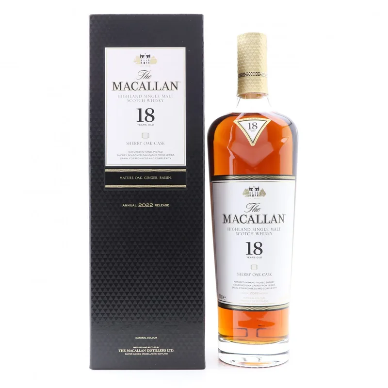Macallan – 18 Year Old Sherry Oak 2022 Release (70cl, 43%)