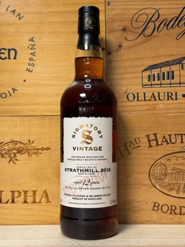 Signatory Vintage Strathmill 2012 12 Year Old 100 Proof Edition #36 (57.1%)