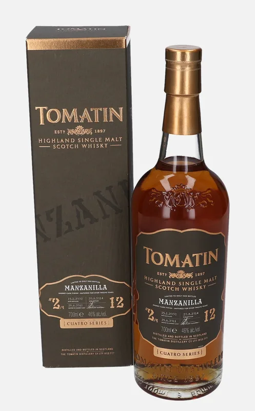 Tomatin – 2002 12 Year Old Cuatro Series (70cl, 46%)