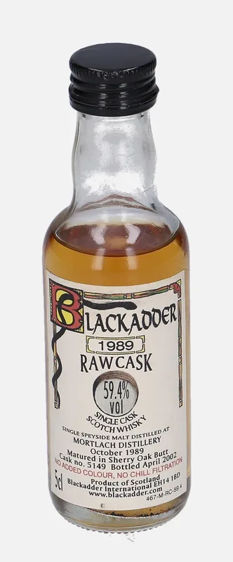 Mortlach – 1989 Blackadder International Raw Cask (5cl, 59.4%)