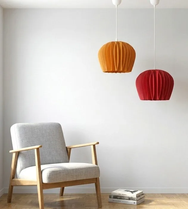 LL Bloom SUNSET - Eco basiertes Material - Hanging lamp (2) - Designer lamp