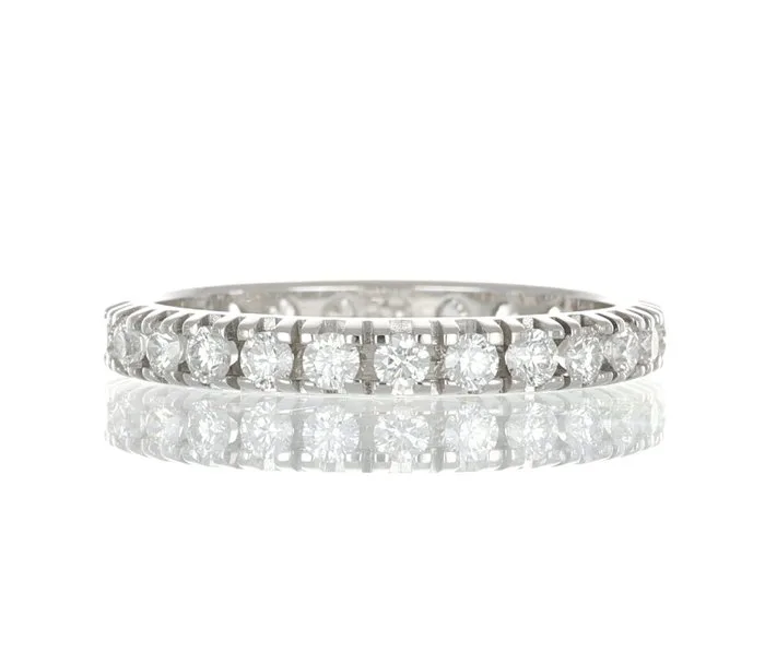 Ring - 18 kt. White gold - 1,25ct. tw. Diamond (Natural)