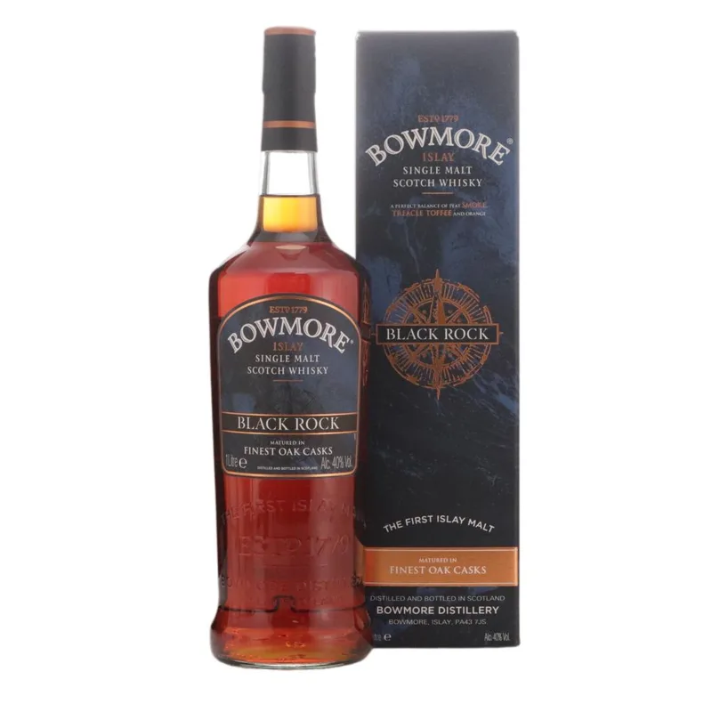 Bowmore – Black Rock Litre (100cl, 40.00%)