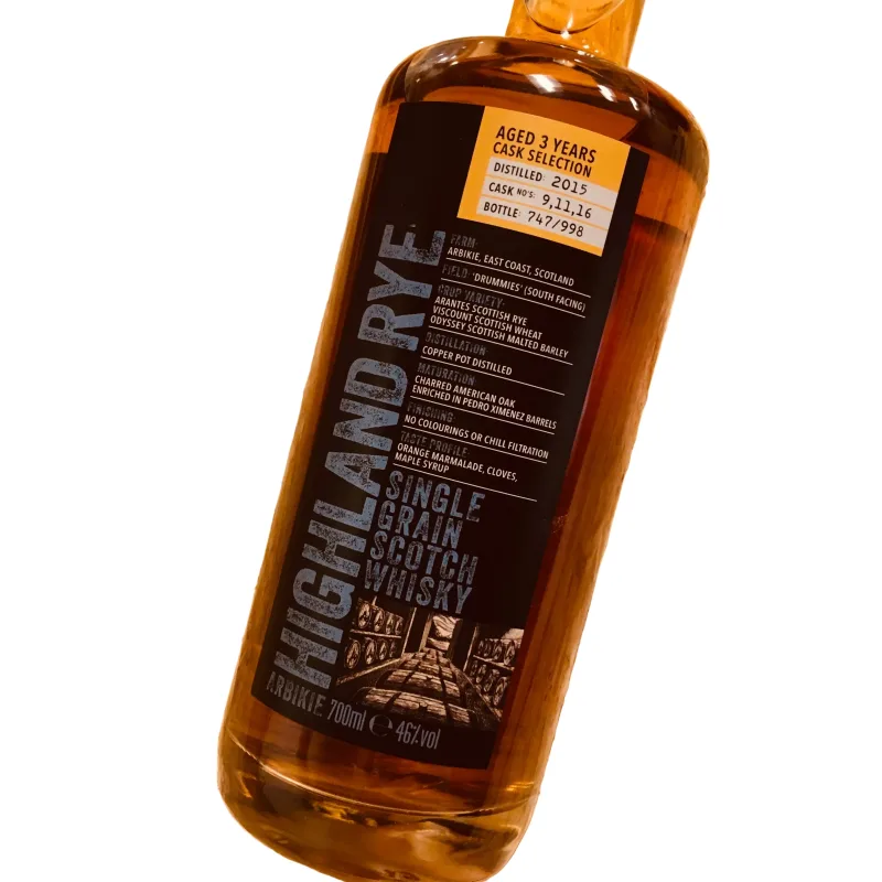 Arbikie – Highland Estate Rye Single Grain Scotch Whisky 1st Release