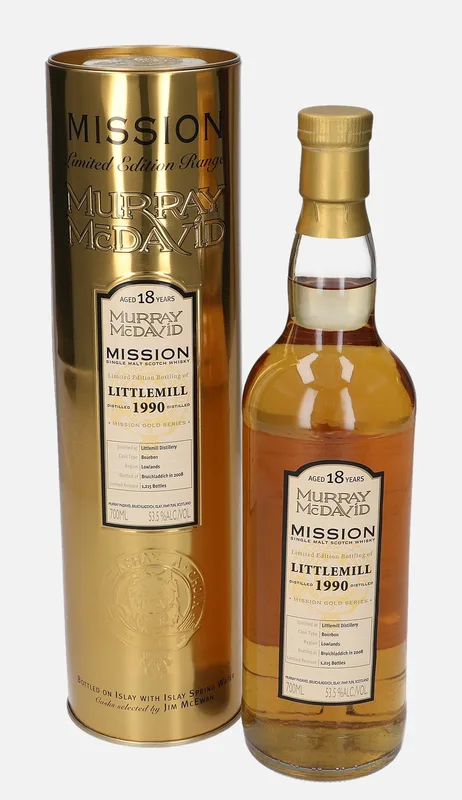 Littlemill – 1990 18 Year Old Murray McDavid Mission Gold Series