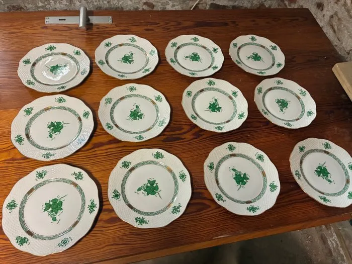 Herend - Plate (12) - Porcelain