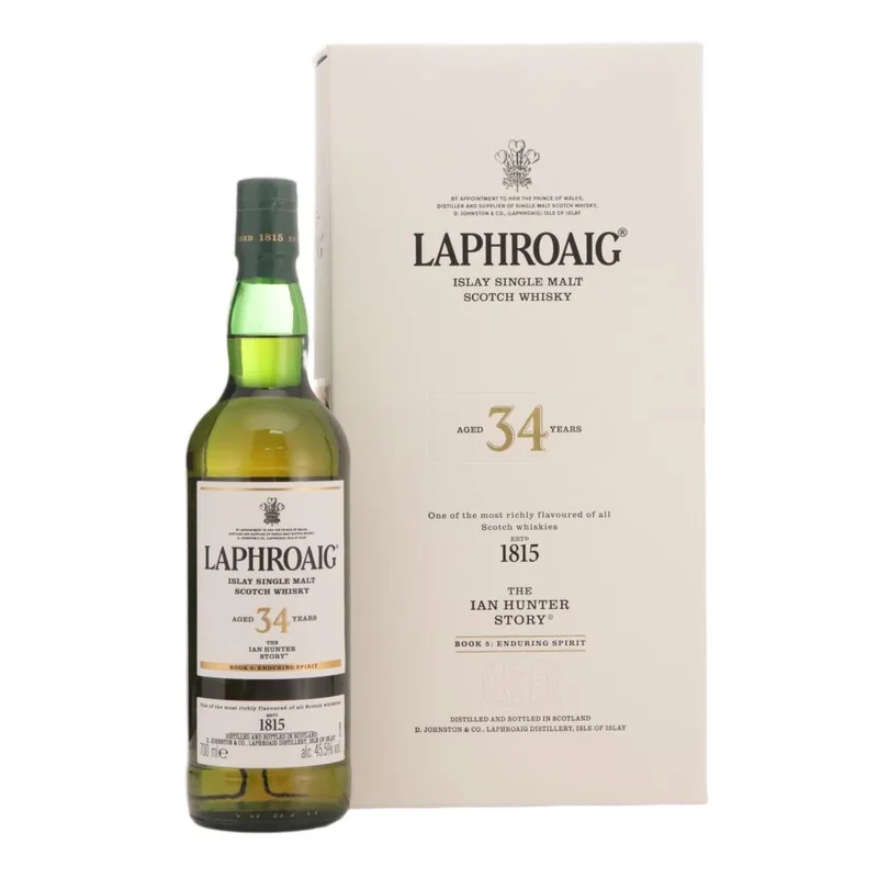 Laphroaig – The Ian Hunter Story 34 Year Old - Book 5: Enduring Spirit (70cl, 45.50%)