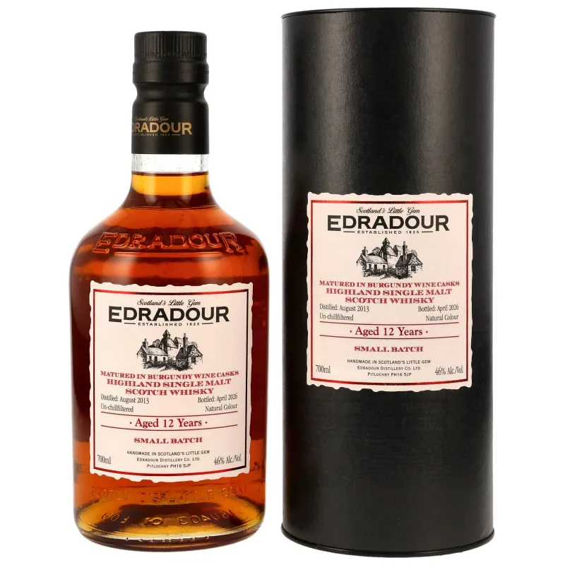 Edradour – 12 Year Old 2013/2026 1st Fill Burgundy Wine Casks Small Batch