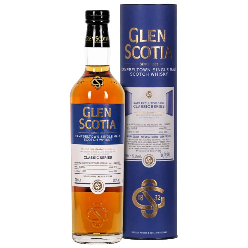 Glen Scotia – Classic Series Vintage 2017 Bordeaux Red Wine Finish 5/5 (70cl, 57.5%)