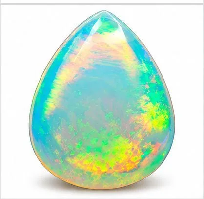 1 pcs Multicolour, Orange, Red, Green Opal - 19.85 ct - International Gemological Institute (IGI) - Broad Flash Play Pattern