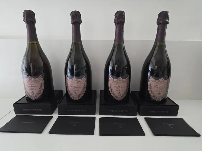 1996 Dom Pérignon - Champagne Rosé - 4 Bottle (0.75L)