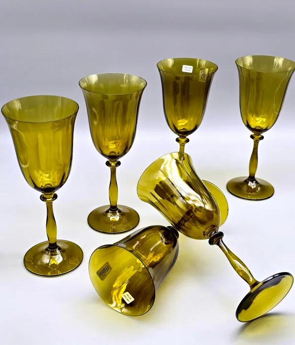 Cristalli Italiani CreArt - Wine glass (6) - Crystal - Crystal goblets