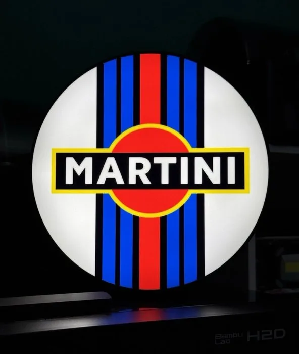Sign - Porsche Insegna luminosa lampada Martini Porsche racing - 2025