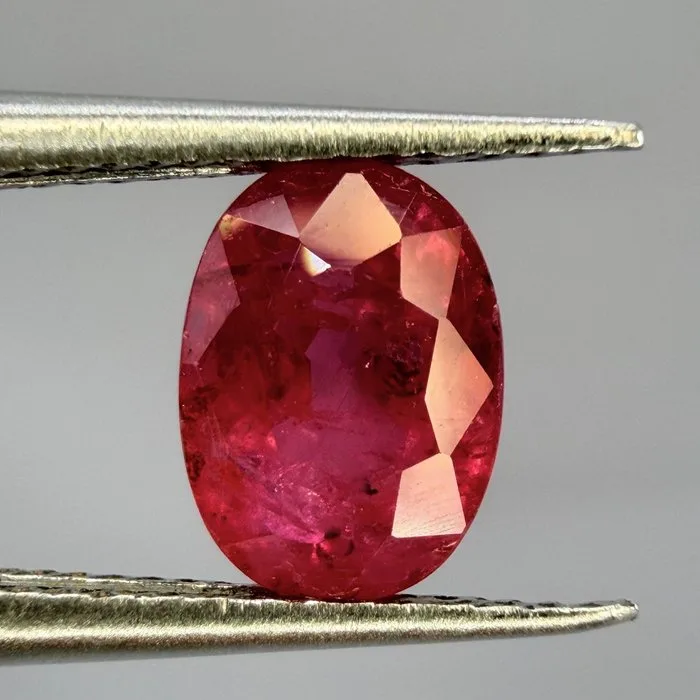 1 pcs Red Ruby - 1.69 ct - International Gemological Institute (IGI) - Natural ruby