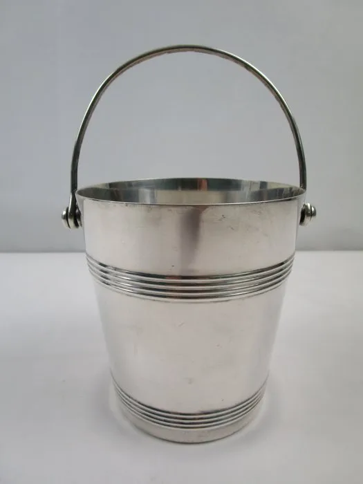 Christofle - Ice bucket - Christofle Paris 'Col-Gallia' - Luc Lanel - silver-plated - excellent condition - Silverplated