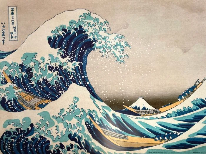 Katsushika Hokusai (after) - The Great Wave of Kanagawa - Offset Lithography - 80x60 - M&S licensed print
