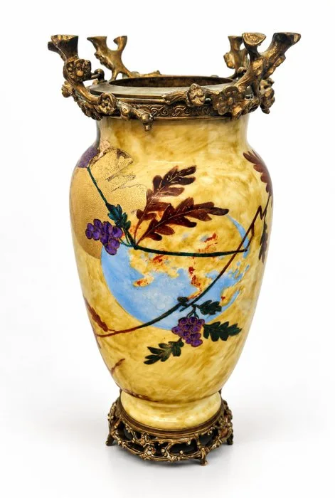 Baccarat - Vase - Opaline, Bronze