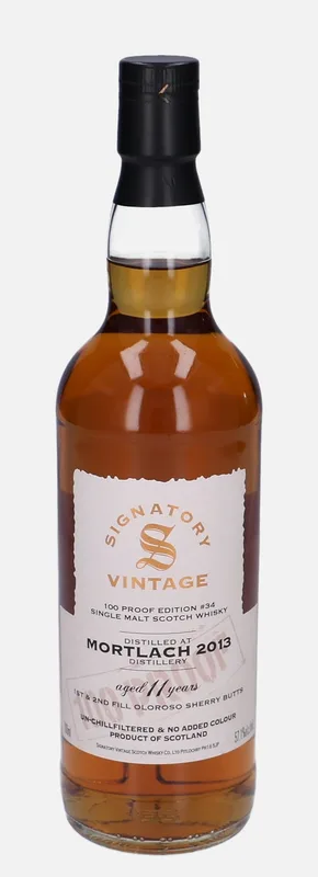 Mortlach – 2013 11 Year Old Signatory Vintage Scotch Whisky Co. 100 Proof Edition #34