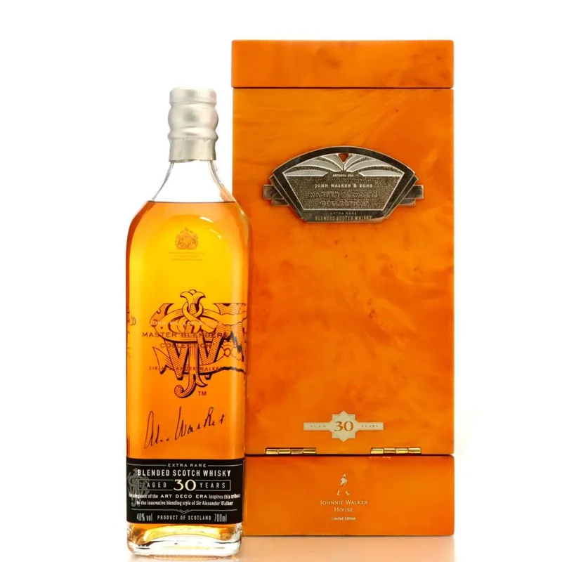 John Walker & Sons Master Blenders Collection 30 Year Old Art Deco Era Blended Scotch Whisky