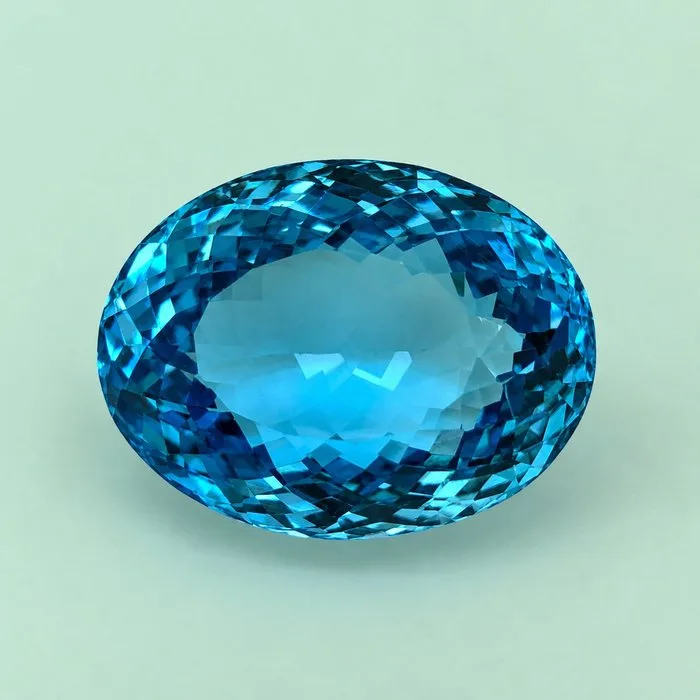 1 pcs Blue Topaz - 54.10 ct - International Colored Gemstone Association (ICA GemLab)