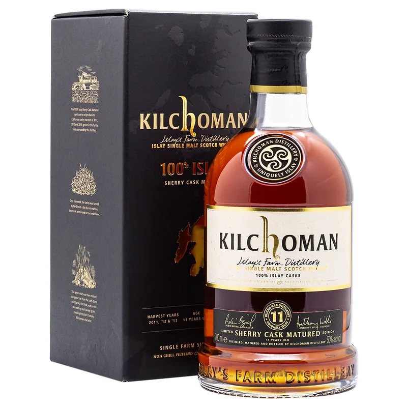 Kilchoman – 100% Islay 11 Years Old Sherry Cask Matured (70cl, 50%)