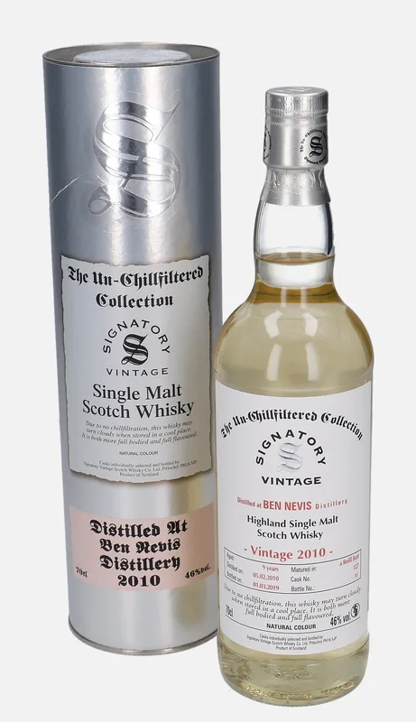 Ben Nevis – 2010 9 Year Old Signatory Vintage Scotch Whisky Co. The Un-Chillfiltered Collection