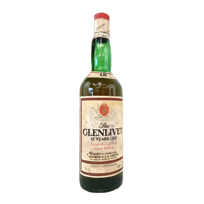 Glenlivet – 12 Year Old Unblended All Malt Scotch Whisky (1970s) (75cl)