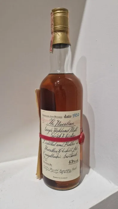 Macallan 1950 Red Ribbon - Handwritten Label - b. 1980 - 75cl
