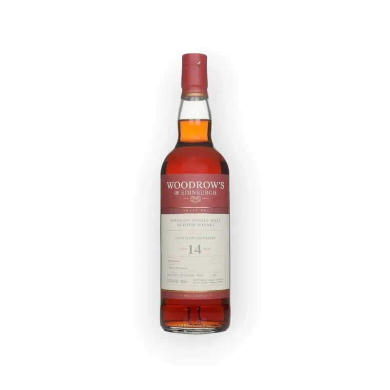 Woodrow's of Edinburgh Glen Elgin 14 Year Old 2012 Ruby Port Barrique