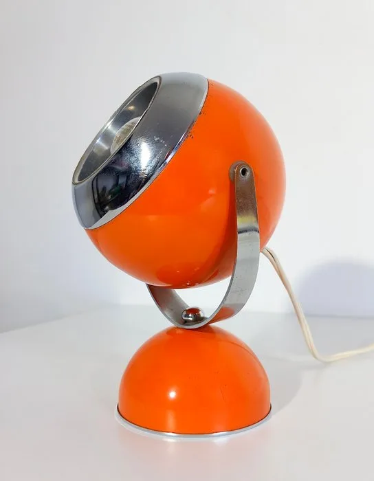 Table lamp - Space age '60 - Steel - Orientable sphere