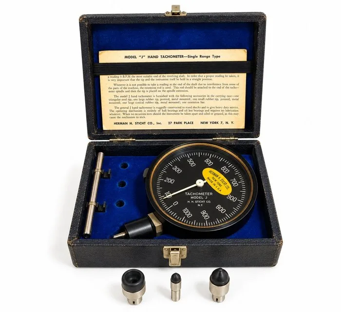 Herman H. Sticht Co, New York., tachymètre mécanique, U.S.A - Measuring instrument - Metal - 1940-1950