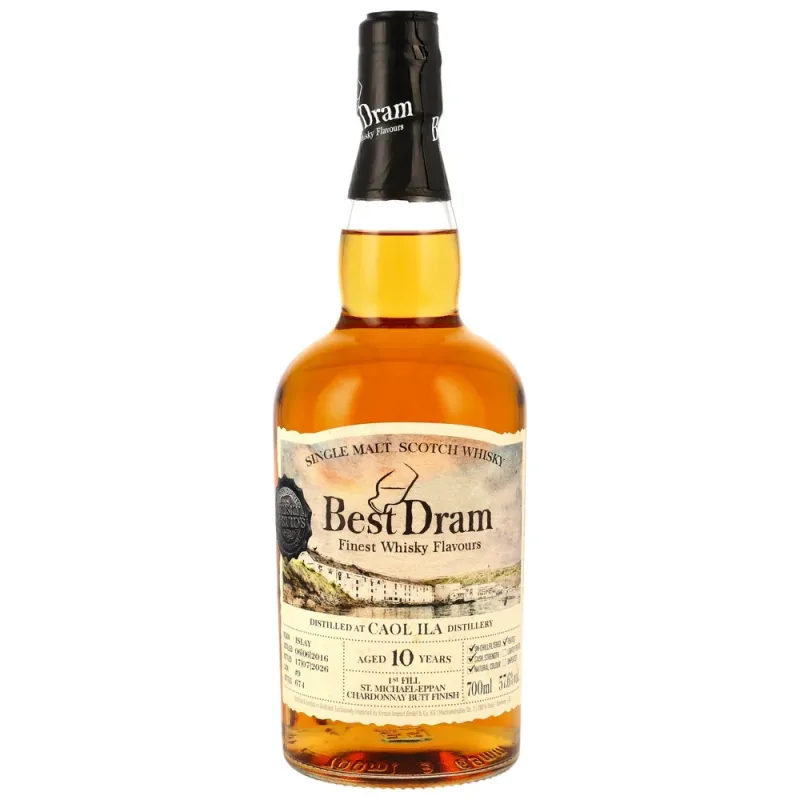 Caol Ila – 10 Year Old 2016/2026 Best Dram 1st Fill Chardonnay Butt #9 (70cl, 57.6%)