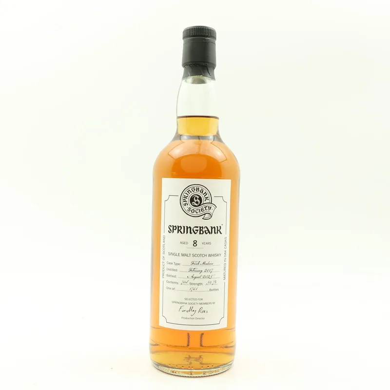 Springbank – 2017 8 Year Old Society Bottling (70cl, 54.7%)