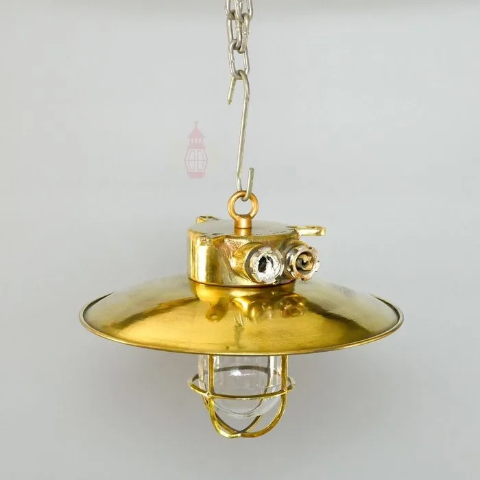 Ceiling lamp - Brass, Glass