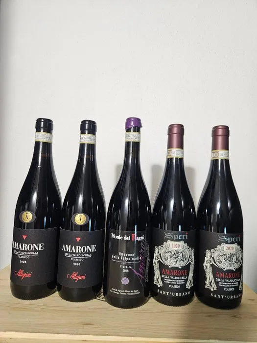 2016 Monte dei Ragni, 2020 x2 Allegrini, 2020 x2 Speri St. Urbano - Amarone della Valpolicella Classico - 5 Bottles (0.75L)