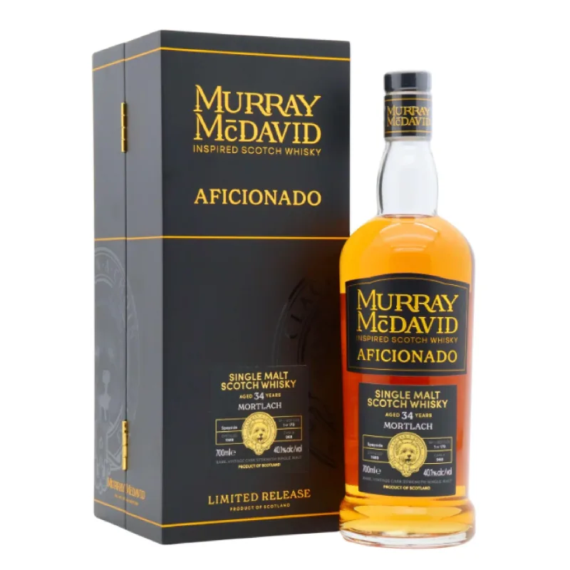 Mortlach – 34 Year Old 1989 Murray McDavid Aficionado Single Bourbon Hogshead 1st Fill Sherry Octave Finish Speyside Single Malt Scotch Whisky (2025) (70cl)