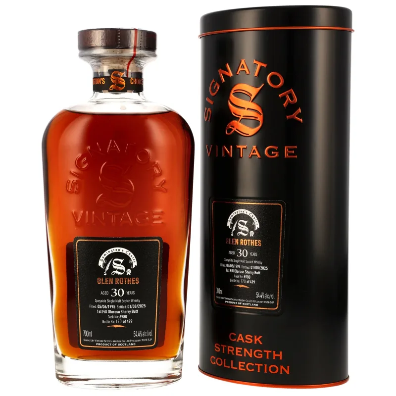 Glenrothes – 30 Year Old 1995/2025 Sherry Butt #6980, Symington's Choice (70cl, 54.4%)